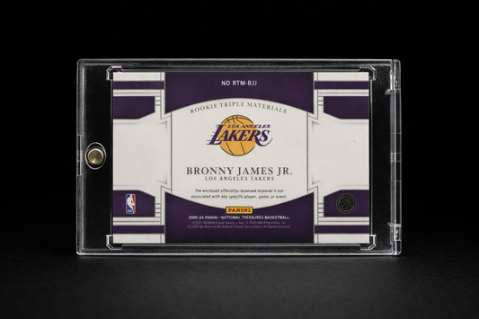 Bronny James Jr. – National Treasures Rookie Triple Materials /99