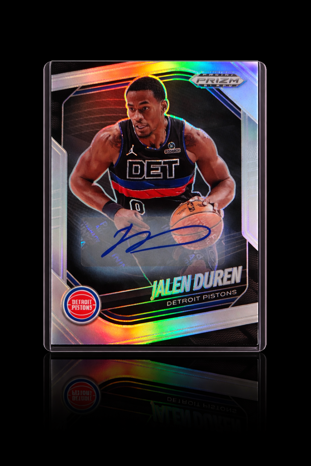 Jalen Duren Silver Prizm Autograph Detroit Pistons Panini Prizm 2024–25