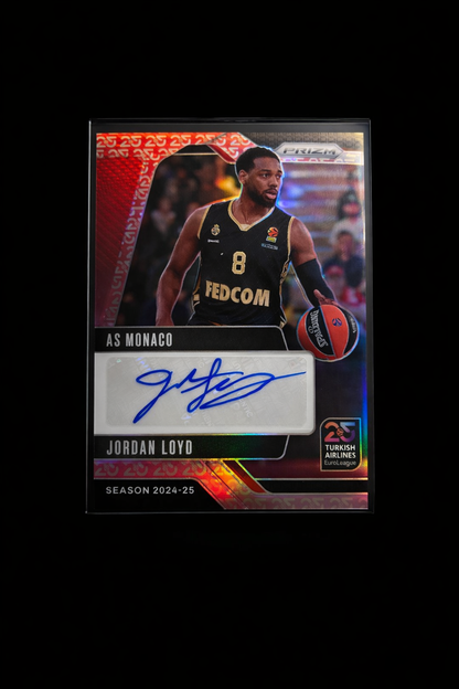 Jordan Loyd Prizm Autograph – 25th Anniversary| Panini Prizm EuroLeague 2024-25