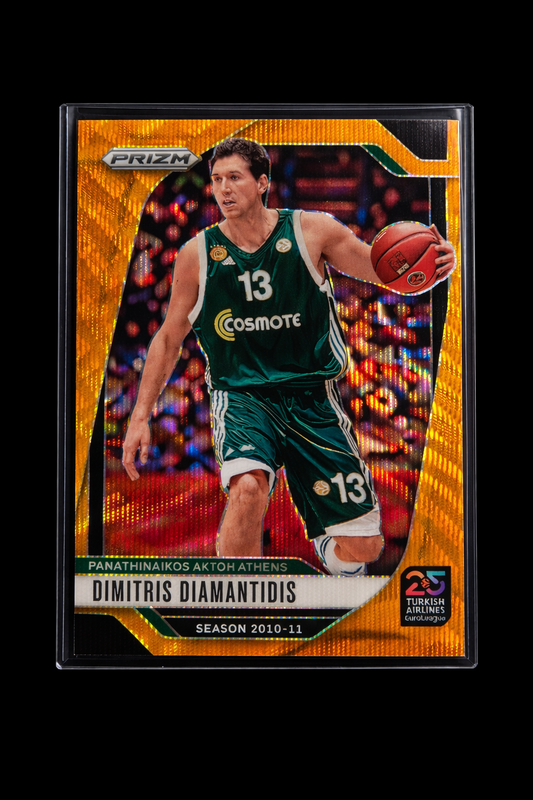 Dimitris Diamantidis Orange Prizm /60 – Panathinaikos | Panini Prizm EuroLeague 2024