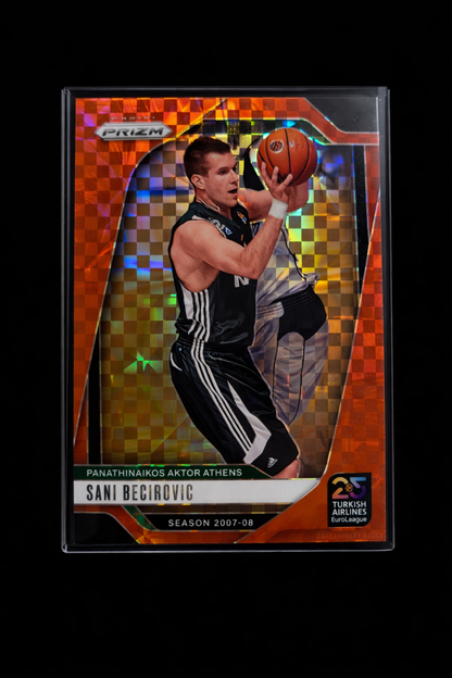 Sani Becirovic Orange Prizm /75 – Panathinaikos | Panini Prizm EuroLeague 2024-25