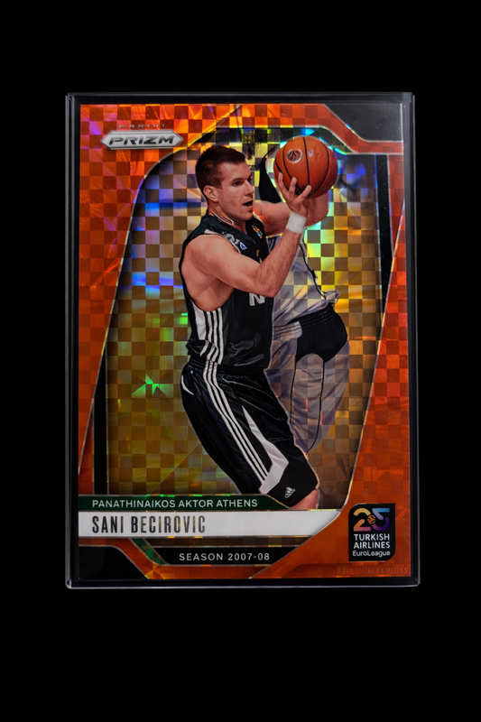 Sani Becirovic Orange Prizm /75 – Panathinaikos | Panini Prizm EuroLeague 2024-25