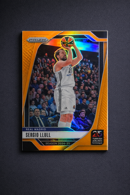 Sergio Llull Orange Prizm /49 – Real Madrid | Panini Prizm EuroLeague 2024-25