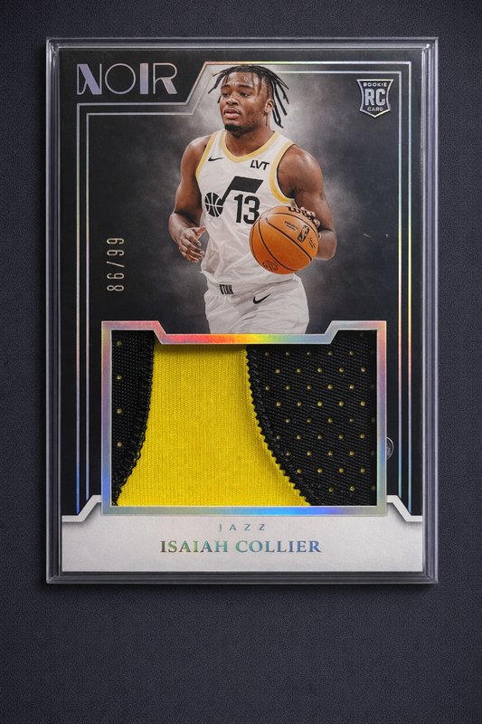Isaiah Collier Rookie Patch /99 Utah Jazz Premium Memorabilia  Panini Noir 2024-25