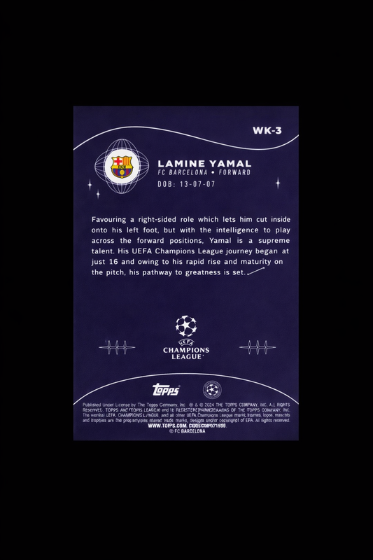 Lamine Yamal RC – Wonderkids | Topps Chrome UEFA Champions League