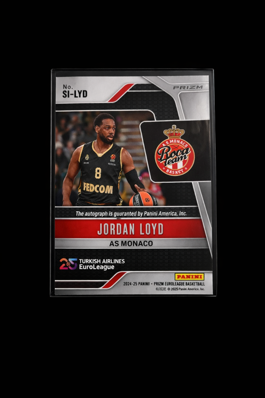Jordan Loyd Prizm Autograph – 25th Anniversary| Panini Prizm EuroLeague 2024-25