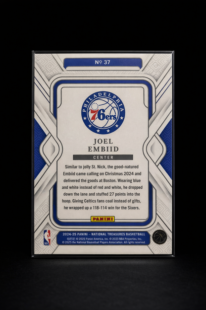 Joel Embiid /25 Philadelphia 76ers - National Treasures Panini 2024–25